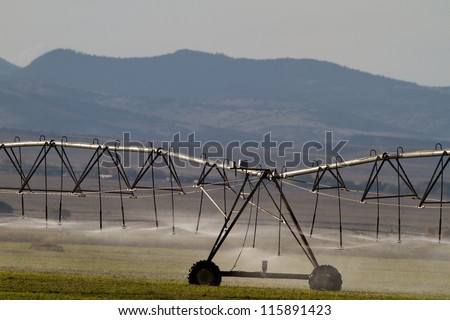 Irrigation sustains the agriculture of southern Colorado\'s San Luis Valley