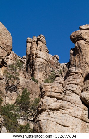 Rock pillars are the geological stars at Chiricahua National Monument in southwest Arizona
