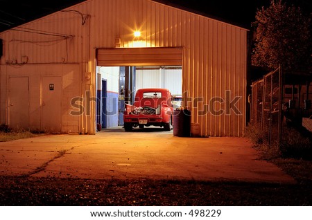late night garage