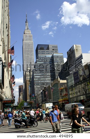 stock photo : New York City street scene