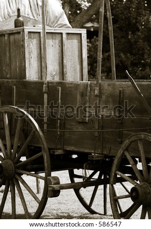 Old wagon duo-tone