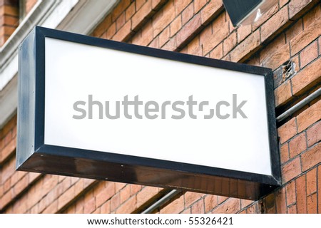 Blank London Theater Stage Door Sign