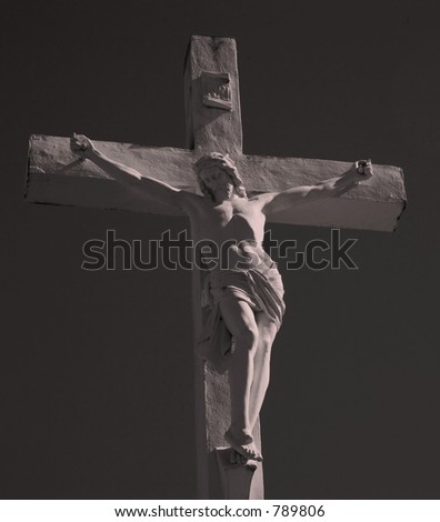 stock photo : Jesus Christ on Cross being Crucified. Save to a lightbox ▼
