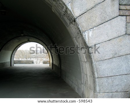 Pedestrian Tunnel in Riverside Park, Manhattan