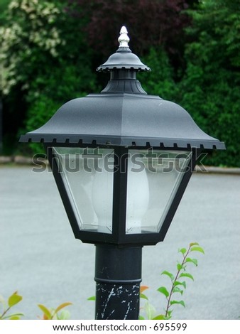 Ornamental garden lamp