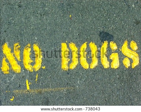 No Dogs - sign