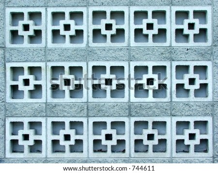 Decorative concrete blocks