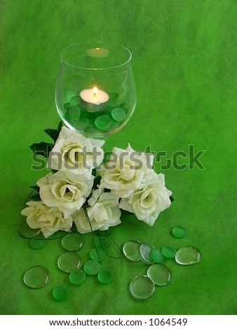 stock photo Wedding reception table decoration
