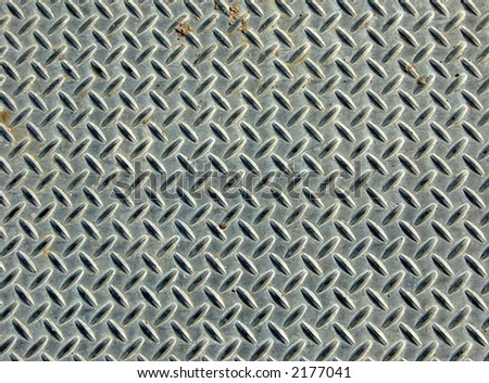 Section of steel plate with non-slip pattern
