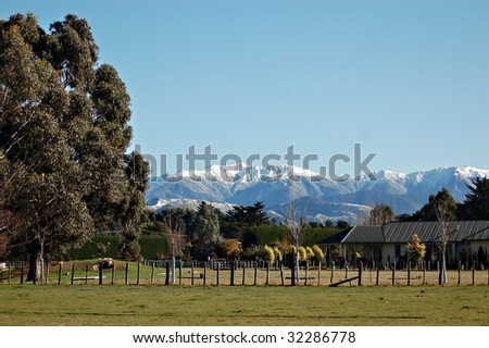 Winter in New Zealand from farm to mountains