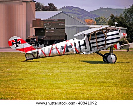 MASTERTON, NEW ZEALAND- NOVEMBER 14: WW1 Air Battle Remembrance Day:Aircraft and Dog-fight displays. on November 14 2009 in Masterton NZ.