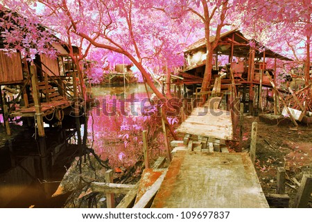 Fishing Village infrared photos