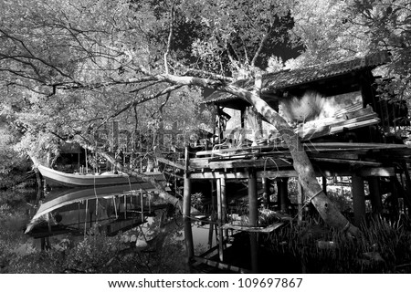 Fishing Village infrared photos