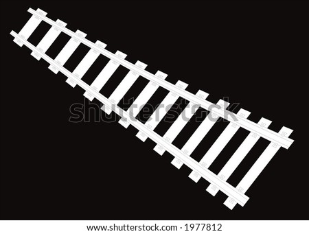 clipart train tracks. stock vector : Railway track