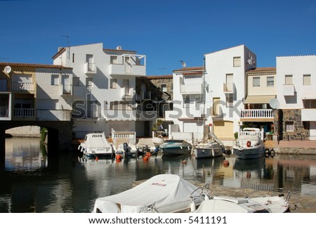 A house shot in Empuriabrava (Costa Brava, Spain), one of the largest residential marina in Europe.