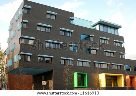 Newly build community building in Camberwell, south London, UK