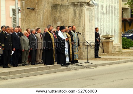 VARNA, BULGARIA - MAY 9: Celebrating May 9, the Victory Day, the End of the World War II, and the Day of Europe. May 9, 2010 in Varna, Bulgaria