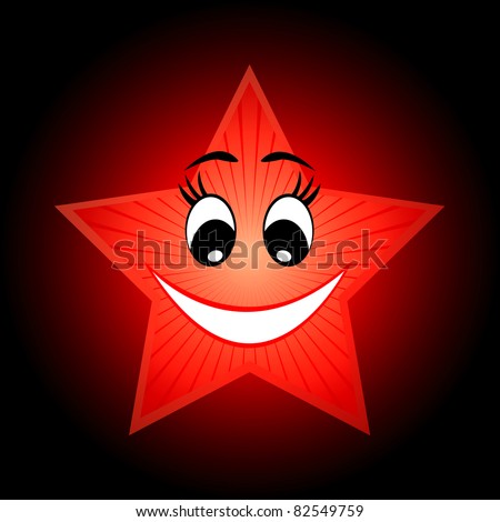 Red Cartoon Star