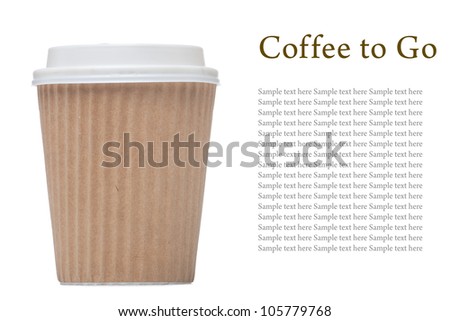 Coffee Togo Cup