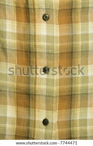 Crisscross pattern of men\'s flannel shirt