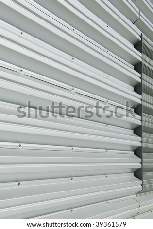 Metal siding on building on college campus