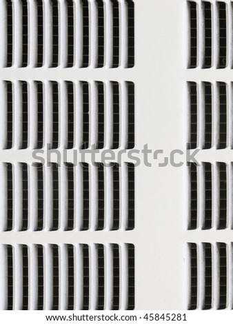 Detail of radiator grill (part of central heating system)
