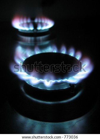 Burning gas rings