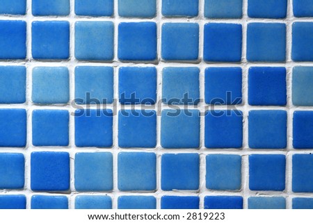 Blue Mosaic tile background