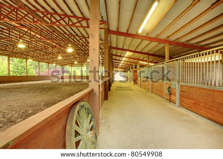 Private property in WA state, covered arena and stables.