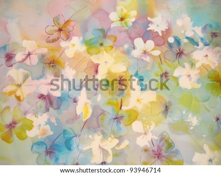 Flower Batik Painting