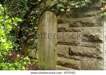 Secret door to the garden and beyond