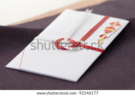 Japanese envelope for give money to celebrate