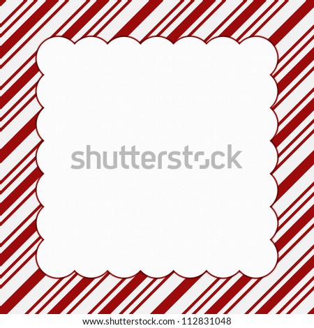 Red and White Christmas Frame for your message or invitation