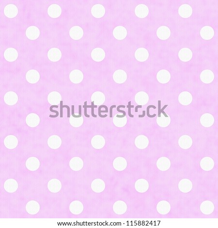 Pink White Polka Dot Fabric Background  that is seamless and repeats