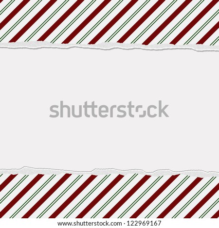 Christmas Candy Striped Background for your message or invitation with copy-space in the middle