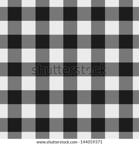 White and Black Plaid Fabric Background that is seamless and repeats