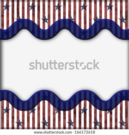 Stars and Stripes Textured Fabric Background with copy-space for your message, Patriotic Background