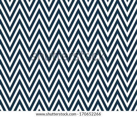 Thin Navy Blue  and White Horizontal Chevron Striped Textured Fabric Background that is seamless and repeats