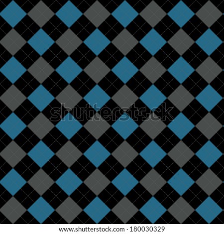 Black, Blue and Gray Argyle Pattern Repeat Background that is seamless and repeats