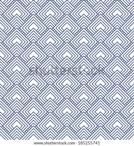 Blue and White Diamonds Tiles Pattern Repeat Background that is seamless and repeats