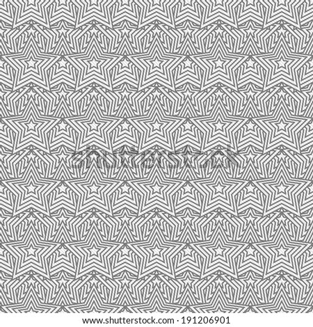Gray and White Star Tiles Pattern Repeat Background that is seamless and repeats