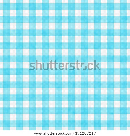 Bright Teal Gingham Pattern Repeat Background that is seamless and repeats