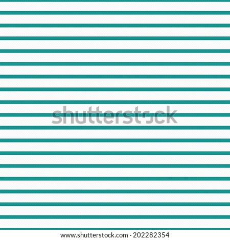 Thin Teal and White Horizontal Striped Textured Fabric Background that is seamless and repeats