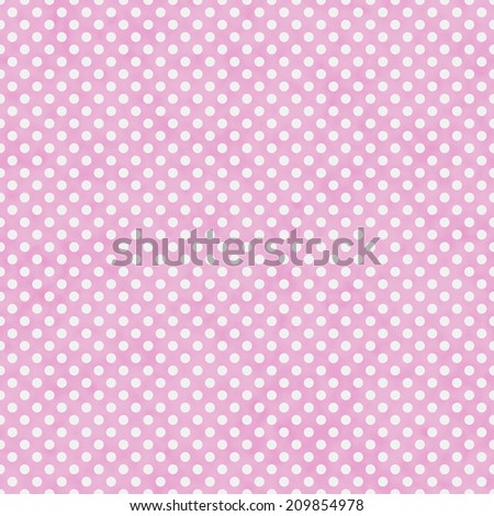 Light Pink and White Small Polka Dots Pattern Repeat Background that is seamless and repeats