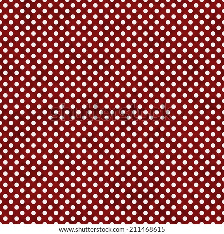 Red and White Small Polka Dots Pattern Repeat Background that is seamless and repeats
