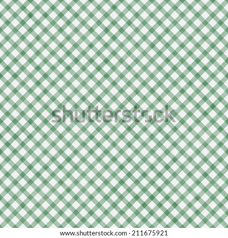 Light Green Gingham Pattern Repeat Background that is seamless and repeats