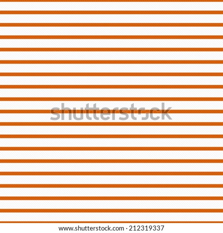 Thin Bright Orange and White Horizontal Striped Textured Fabric Background that is seamless and repeats