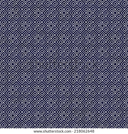 Navy Blue and White Square Geometric Repeat Pattern Background that is seamless and repeats
