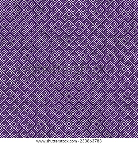Purple and White Square Geometric Repeat Pattern Background that is seamless and repeats