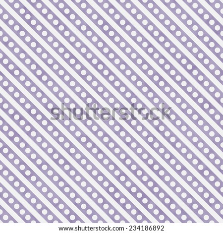 Light Purple and White Small Polka Dots and Stripes Pattern Repeat Background that is seamless and repeats